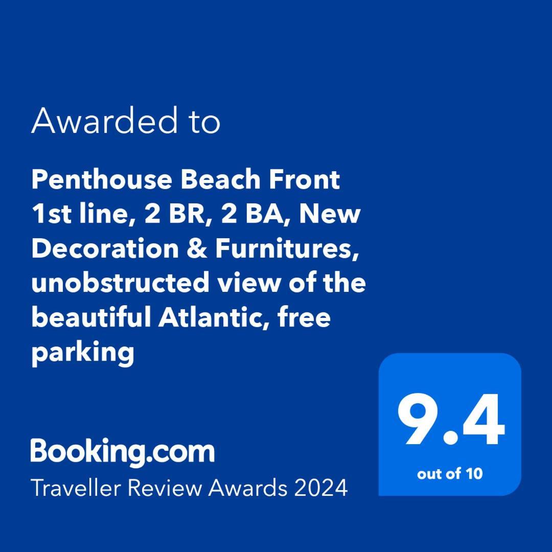 Penthouse Beach Front 1St Line, 2 Bedroom 2 Ba, New Decoration & Furnitures, Unobstructed View Of The Beautiful Atlantic, Free Parking 好莱坞 外观 照片